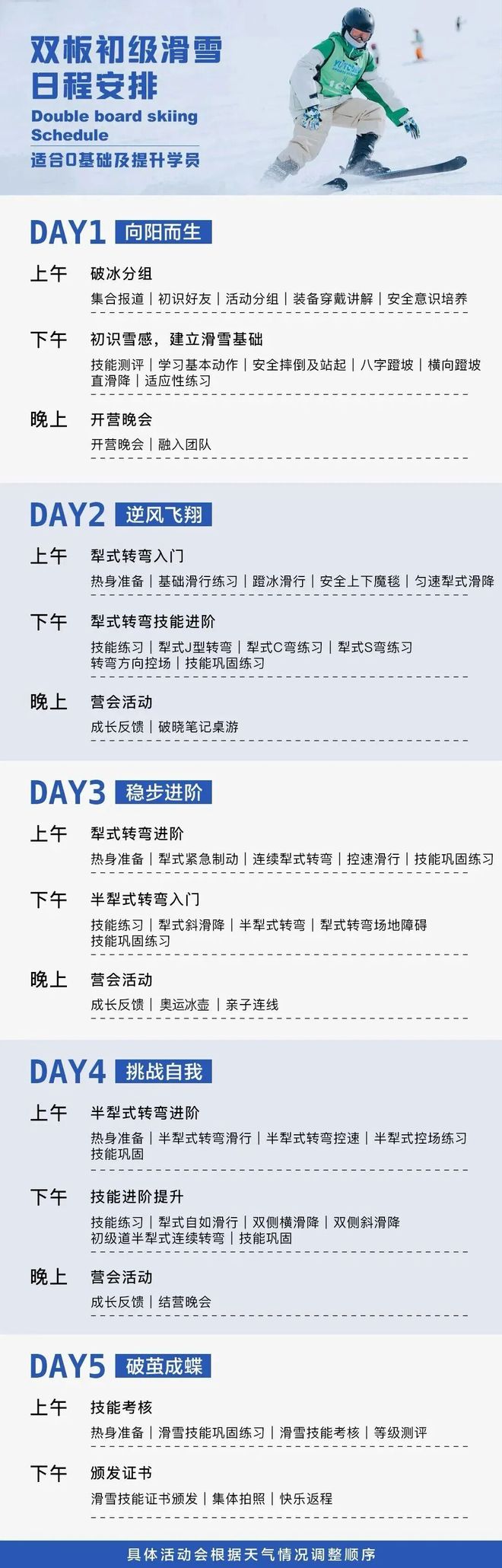 营专属教学体系吃住满分成长看得见！入门进阶都适合！北京渔阳冰雪超燃(图9)